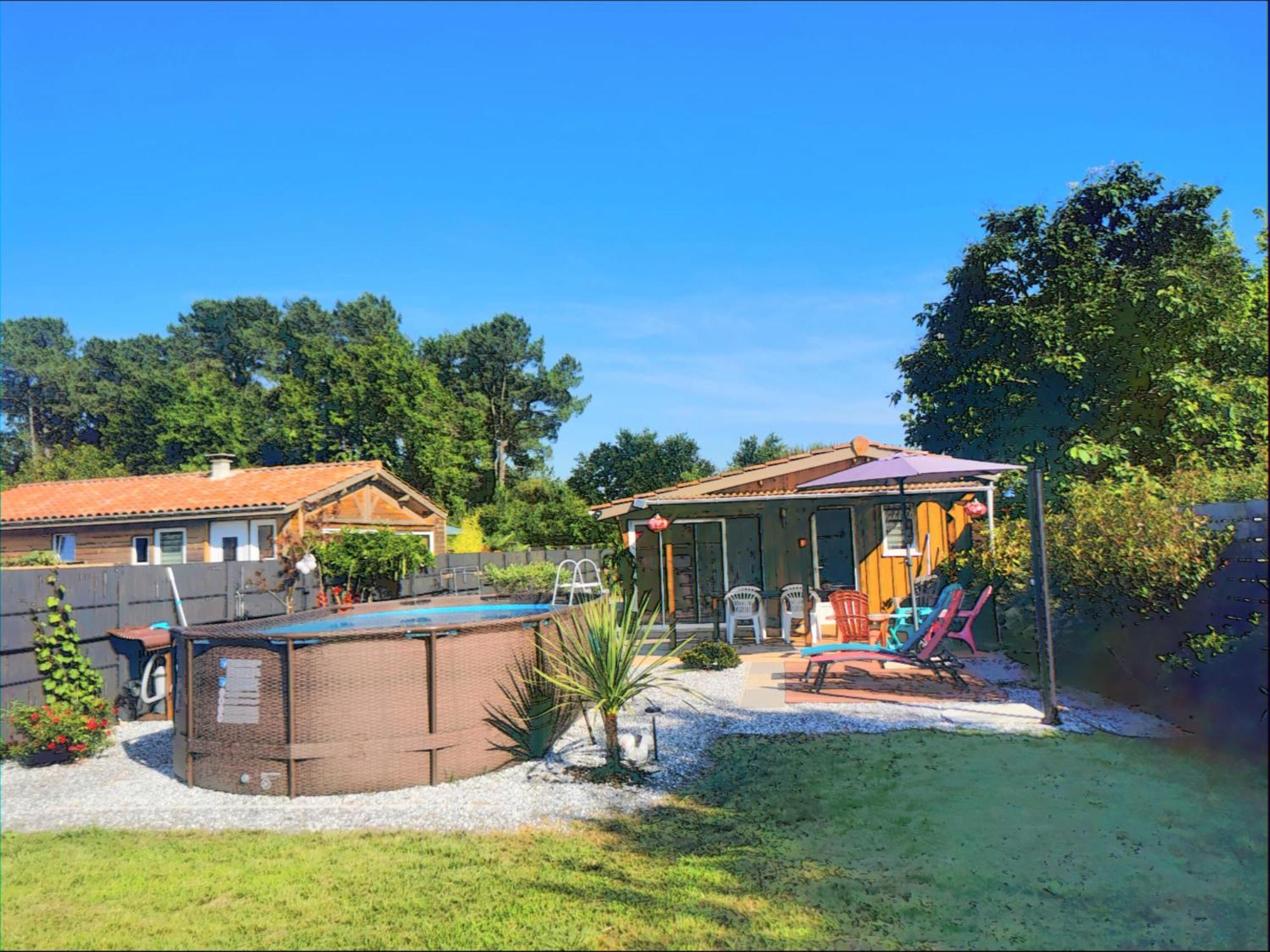 Maison Piscine Privee 4A5 Pers9 & 11 Kms Des Plages Oceanes Et Du Lac Linxe Exterior foto